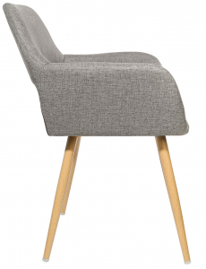 Кресло с обивкой ST-GROUP Кромвель ткань, сталь серый Фото 3