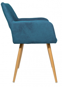 Кресло с обивкой ST-GROUP Кромвель ткань, сталь синий Фото 3