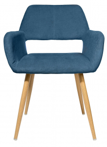 Кресло с обивкой ST-GROUP Кромвель ткань, сталь синий Фото 2
