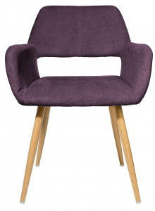 Кресло с обивкой ST-GROUP Кромвель ткань, сталь фиолетовый Фото 2