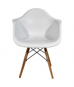 Кресло пластиковое ST-GROUP Eames DAW пластик, бук, сталь белый Фото 2