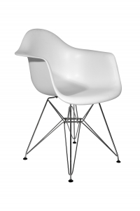 Кресло пластиковое ST-GROUP Eames DAR пластик, сталь белый Фото 2