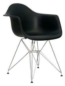 Кресло пластиковое ST-GROUP Eames DAR пластик, сталь черный Фото 1