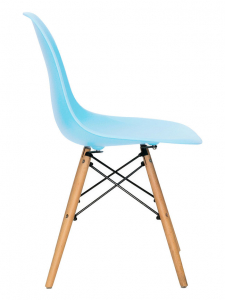 Стул пластиковый ST-GROUP Eames DSW пластик, бук, сталь голубой Фото 2