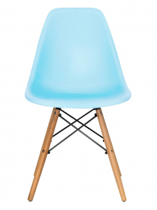 Стул пластиковый ST-GROUP Eames DSW пластик, бук, сталь голубой Фото 3