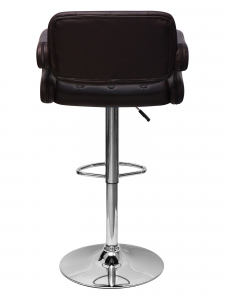 Кресло барное с обивкой ST-GROUP Бентли экокожа, сталь коричневый Фото 5