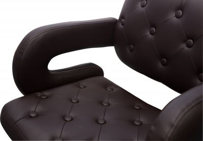 Кресло барное с обивкой ST-GROUP Бентли экокожа, сталь коричневый Фото 6