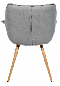 Кресло с обивкой ST-GROUP Джулиан  ткань, сталь серый Фото 4
