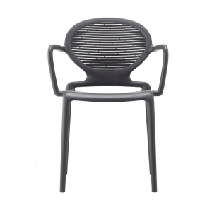 Кресло пластиковое Scab Design Lavinia стеклопластик антрацит Фото 3