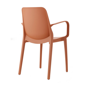 Кресло пластиковое Scab Design Ginevra стеклопластик терракотовый Фото 4