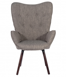 Кресло с обивкой ST-GROUP Гранд ткань, металл, дерево серый Фото 2