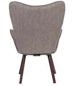 Кресло с обивкой ST-GROUP Гранд ткань, металл, дерево серый Фото 4