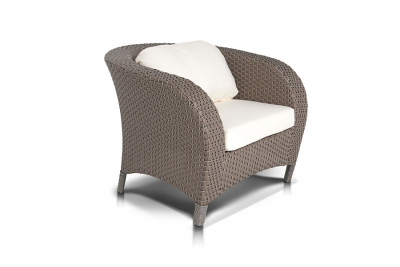 Кресло плетеное 4SIS Римини алюминий, искусственный ротанг серо-коричневый Фото 3