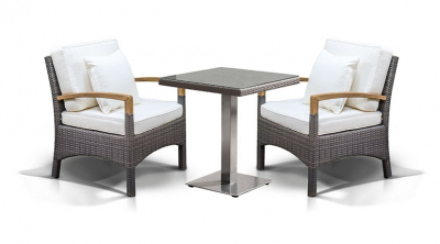 Комплект плетеной мебели 4SIS Виньоло алюминий, искусственный ротанг серо-коричневый Фото 1