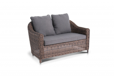 Комплект плетеной мебели 4SIS Кон Панна С алюминий, искусственный ротанг, ткань коричневый Фото 2