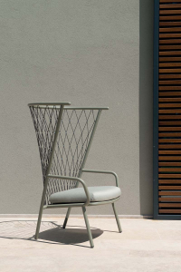 Кресло металлическое с подушками EMU Nef  акрил, алюминий, роуп Фото 7
