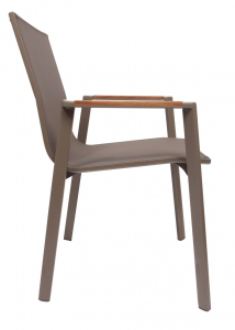Кресло металлическое текстиленовое DELTA Rossi текстилен, алюминий капучино Фото 2