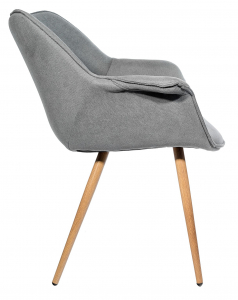 Кресло с обивкой ST-GROUP Джулиан  ткань, сталь серый Фото 3