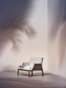 Кресло деревянное с подушками Ethimo Grand Life мореный тик, роуп, акрил мореный тик, белый Фото 6