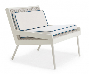 Подушки на спинку и сиденье для кресла Ethimo Allaperto Grand Hotel акрил белый, синий Фото 1