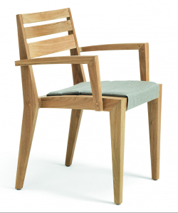 Кресло деревянное Ethimo Ribot тик натуральный Фото 10