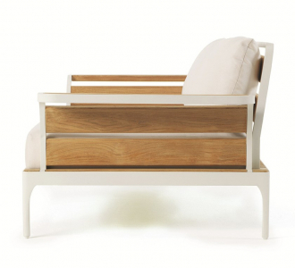 Кресло деревянное с подушками Ethimo Meridien акрил, алюминий, тик Фото 3