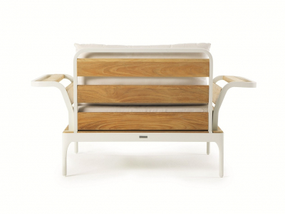 Кресло деревянное с подушками Ethimo Meridien акрил, алюминий, тик Фото 5