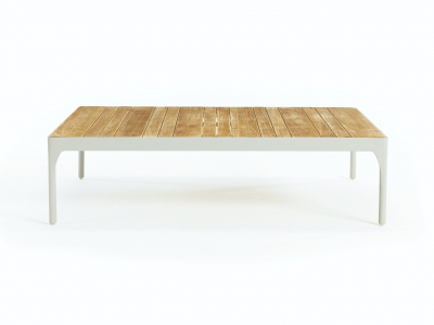 Столик деревянный кофейный Ethimo Meridien тик, алюминий Фото 2