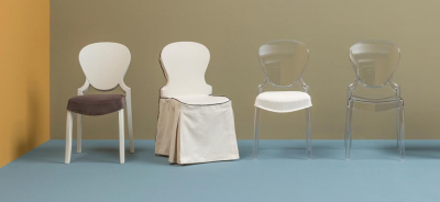 Комплект прозрачных стульев PEDRALI Queen Set 2 поликарбонат прозрачный Фото 7