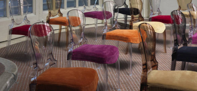 Комплект прозрачных стульев PEDRALI Queen Set 2 поликарбонат прозрачный Фото 9