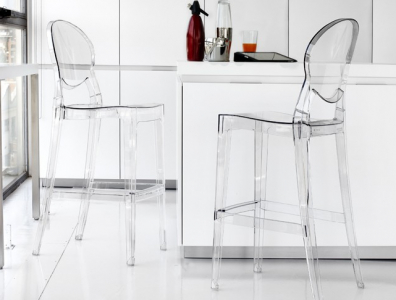 Комплект барных прозрачных стульев Scab Design Igloo Set 4 поликарбонат прозрачный Фото 2