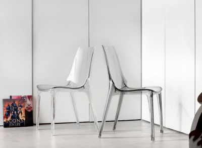 Комплект прозрачных стульев Scab Design Vanity Set 2 поликарбонат прозрачный Фото 2