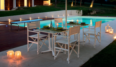 Стол обеденный металлический Magnani Aluminium Table алюминий Фото 5
