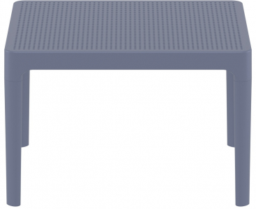 Столик пластиковый журнальный Siesta Contract Sky Side Table пластик темно-серый Фото 6