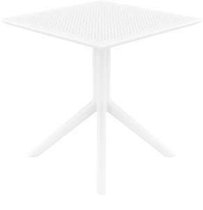 Стол пластиковый Siesta Contract Sky Table 70 сталь, пластик белый Фото 8