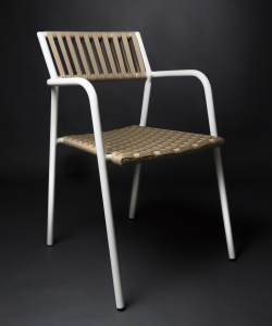 Кресло плетеное RosaDesign Gilda алюминий, роуп песочный Фото 1