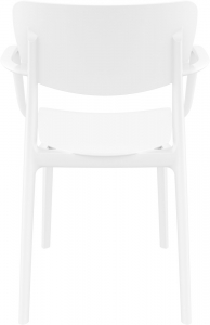 Кресло пластиковое Siesta Contract Lisa стеклопластик белый Фото 6