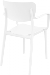 Кресло пластиковое Siesta Contract Lisa стеклопластик белый Фото 8