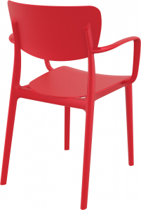 Кресло пластиковое Siesta Contract Lisa стеклопластик красный Фото 6