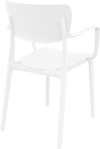 Кресло пластиковое Siesta Contract Loft стеклопластик белый Фото 8
