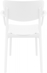 Кресло пластиковое Siesta Contract Loft стеклопластик белый Фото 9