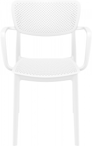 Кресло пластиковое Siesta Contract Loft стеклопластик белый Фото 6