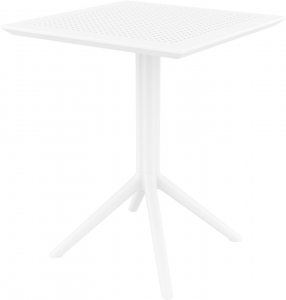 Стол пластиковый складной Siesta Contract Sky Folding Table 60 сталь, пластик белый Фото 6
