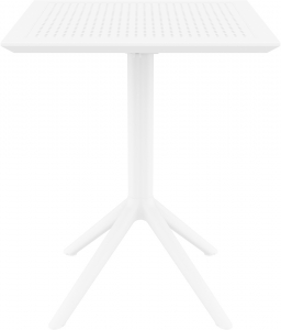 Стол пластиковый складной Siesta Contract Sky Folding Table 60 сталь, пластик белый Фото 2