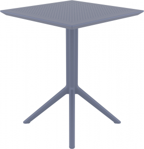 Стол пластиковый складной Siesta Contract Sky Folding Table 60 сталь, пластик темно-серый Фото 12