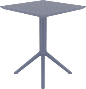 Стол пластиковый складной Siesta Contract Sky Folding Table 60 сталь, пластик темно-серый Фото 12