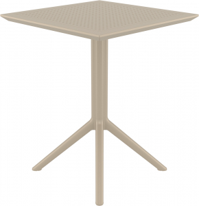 Стол пластиковый складной Siesta Contract Sky Folding Table 60 сталь, пластик бежевый Фото 7