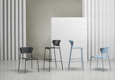 Стул барный пластиковый Scab Design Lisa Technopolymer сталь, технополимер голубой Фото 7