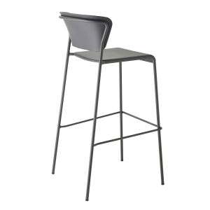Стул барный пластиковый Scab Design Lisa Technopolymer сталь, технополимер антрацит Фото 3