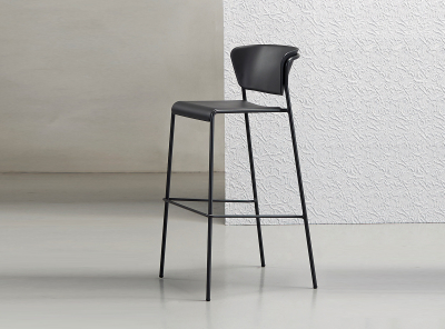 Стул барный пластиковый Scab Design Lisa Technopolymer сталь, технополимер антрацит Фото 5